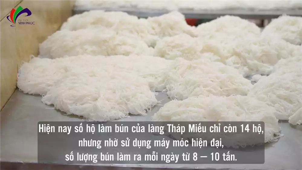 Bánh, phở, bún - Nghề làm bún Tháp Miếu